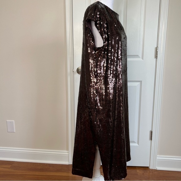 MAEVE by ANTHROPOLOGIE KARA SEOUINED MINI DRESS - Picture 4 of 13